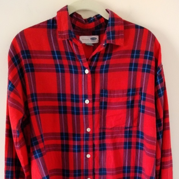 Old Navy Boyfriend Flannel Shirt - Picture 6 of 6